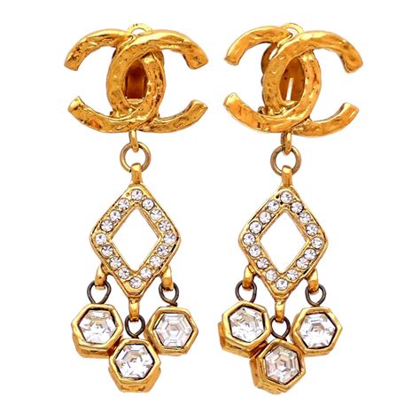 old chanel earring markings|most collectible Chanel earrings.